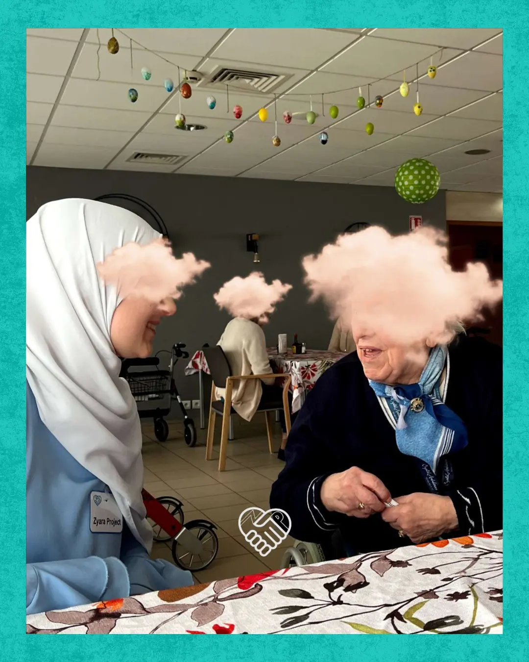 Visite de bénévoles de l'association Ziyara Projet dans un EHPAD.